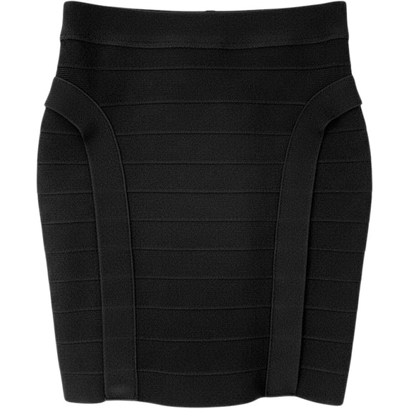 Guess Dresses & Skirts - GUESS Black Heavy Knit Bodycon Bandage Skirt Cyber Sleek Minimalist Small